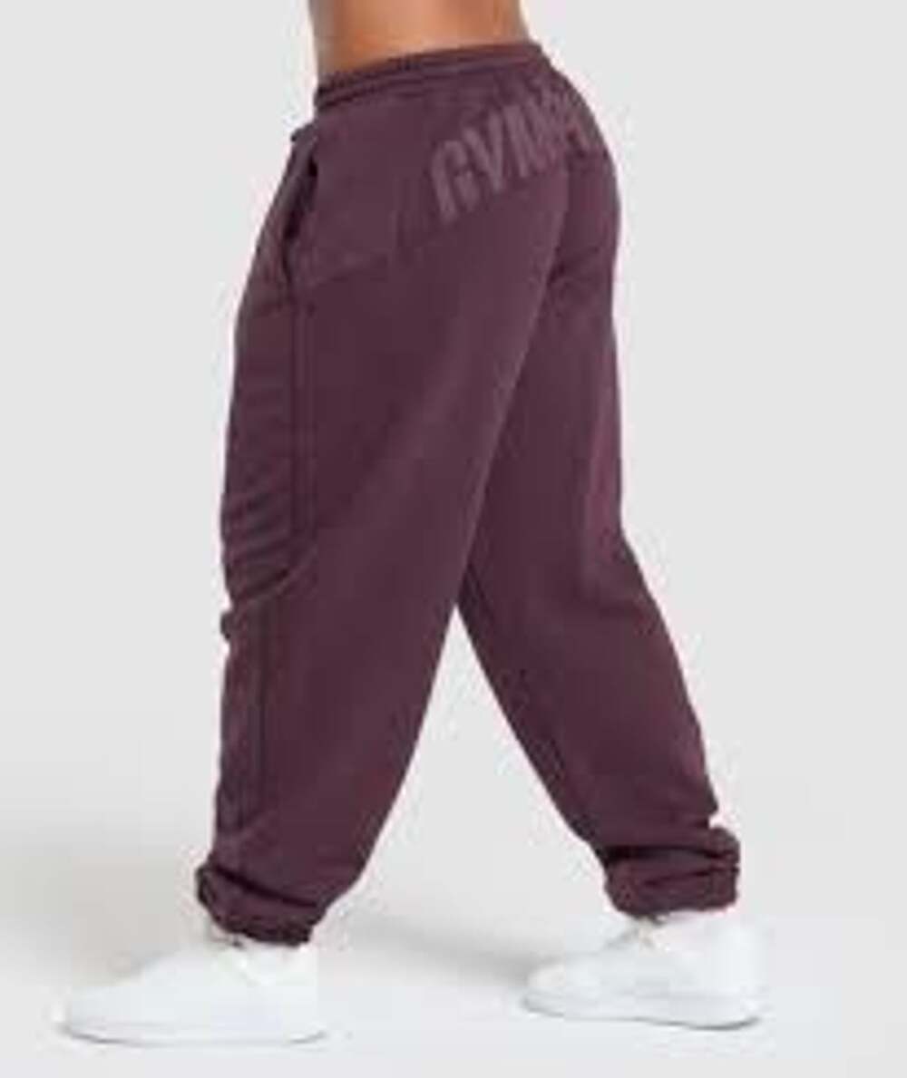 Gymshark All Seasons Graphic Joggers Size M Cherry Purple